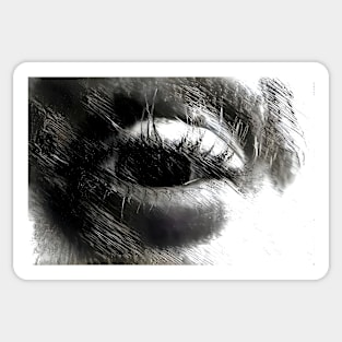 Squinting Eye of the Shade Sticker